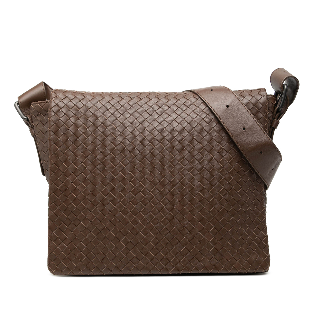 Pre-Loved Bottega Veneta Nappa Intrecciato Messenger Bag